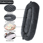 Giant Dog Bed for Humans 71x48x14 Large Dog Bed for People Adults, Washable Napping Dog Bed