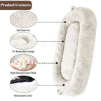 Giant Dog Bed for Humans 71x48x14 Large Dog Bed for People Adults, Washable Napping Dog Bed