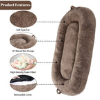 Giant Dog Bed for Humans 71x48x14 Large Dog Bed for People Adults, Washable Napping Dog Bed