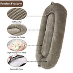Giant Dog Bed for Humans 71x48x14 Large Dog Bed for People Adults, Washable Napping Dog Bed