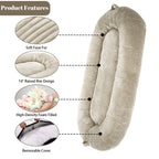 Giant Dog Bed for Humans 71x48x14 Large Dog Bed for People Adults, Washable Napping Dog Bed