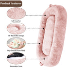 Giant Dog Bed for Humans 71x48x14 Large Dog Bed for People Adults, Washable Napping Dog Bed