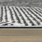 Larsen Modern Varied Stripes Area Rug