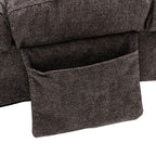 Linen Massage recliner Interior with remote control, ergonomic electric massage recliner, 5 modes