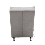 Linen Massage recliner Interior with remote control, ergonomic electric massage recliner, 5 modes