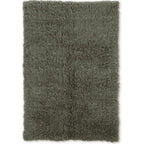 Linon Flokati Wool Thick Area Rug