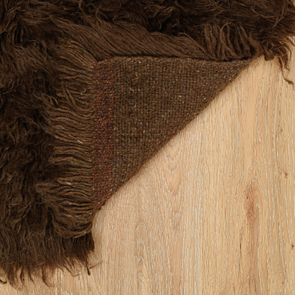 Linon Flokati Wool Thick Area Rug