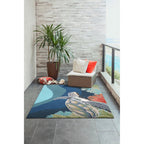 Liora Manne Ravella Akumal Indoor/Outdoor Rug Ocean