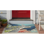 Liora Manne Ravella Akumal Indoor/Outdoor Rug Ocean
