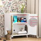 Litter Box Enclosure Cat Litter Box Furniture End Table Sofa Tbale