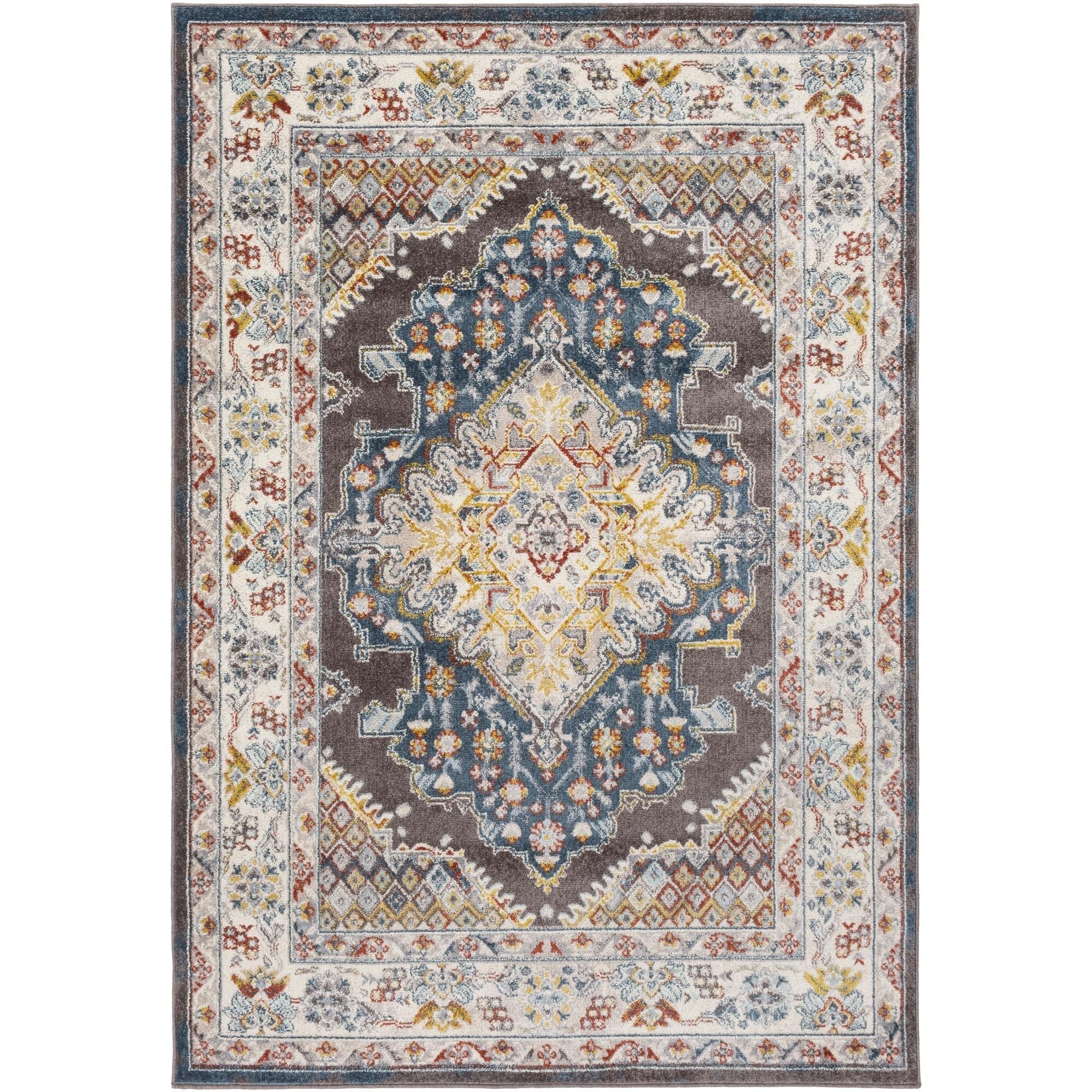 Livabliss Ankara Updated Traditional Medallion Area Rug