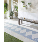 Livabliss Eagean Bohemian Diamond Outdoor Area Rug