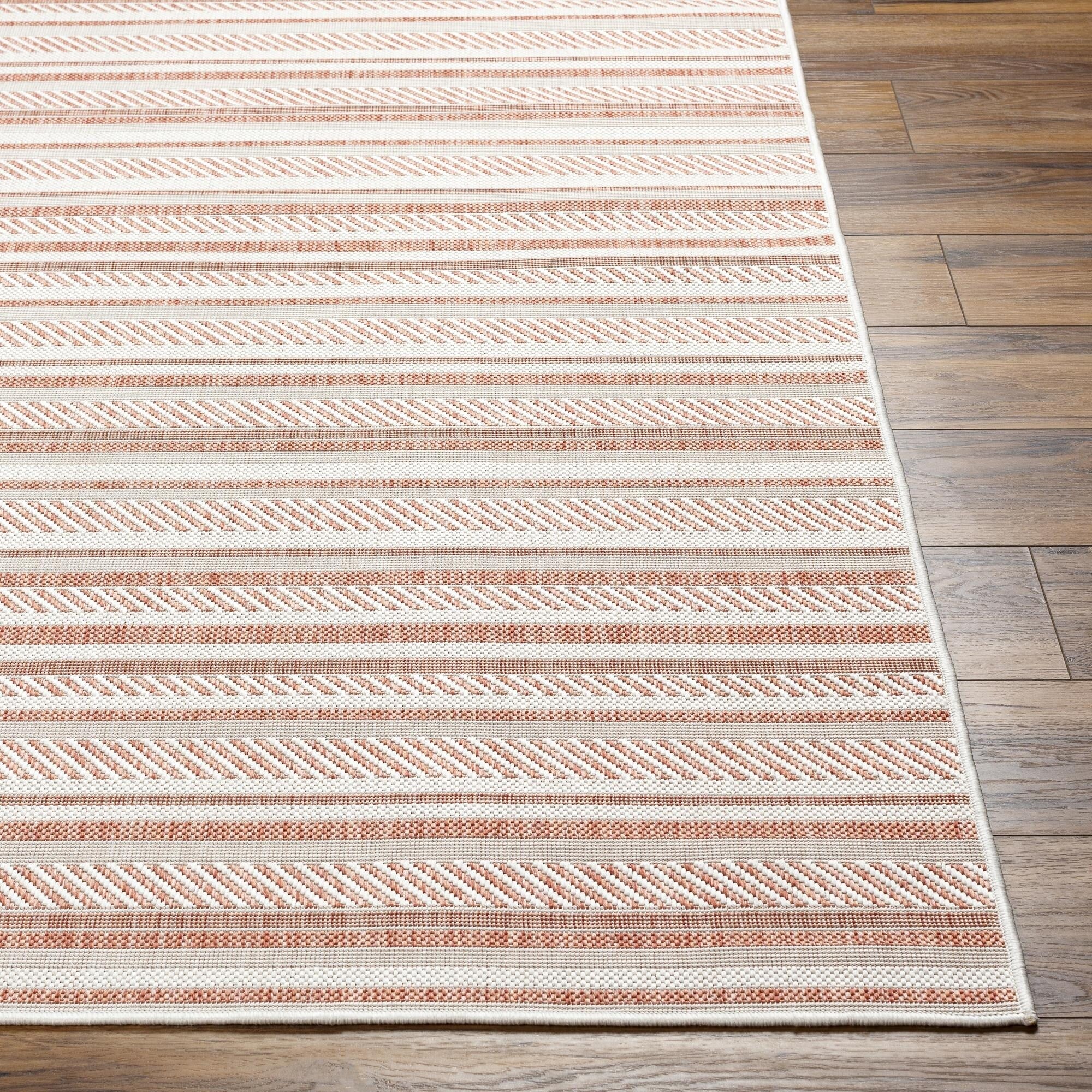 Livabliss Eagean Bohemian Stripe Outdoor Area Rug