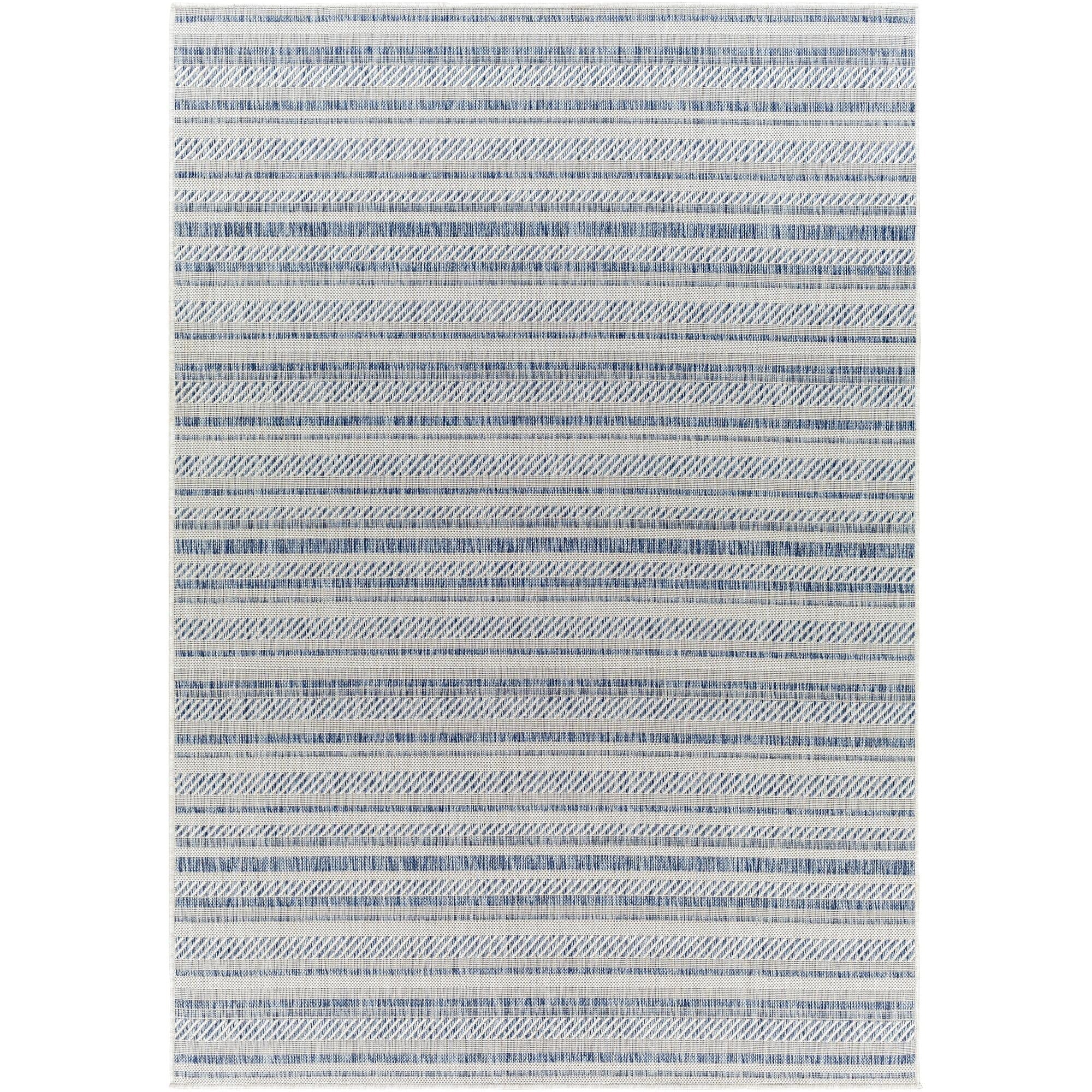 Livabliss Eagean Bohemian Stripe Outdoor Area Rug
