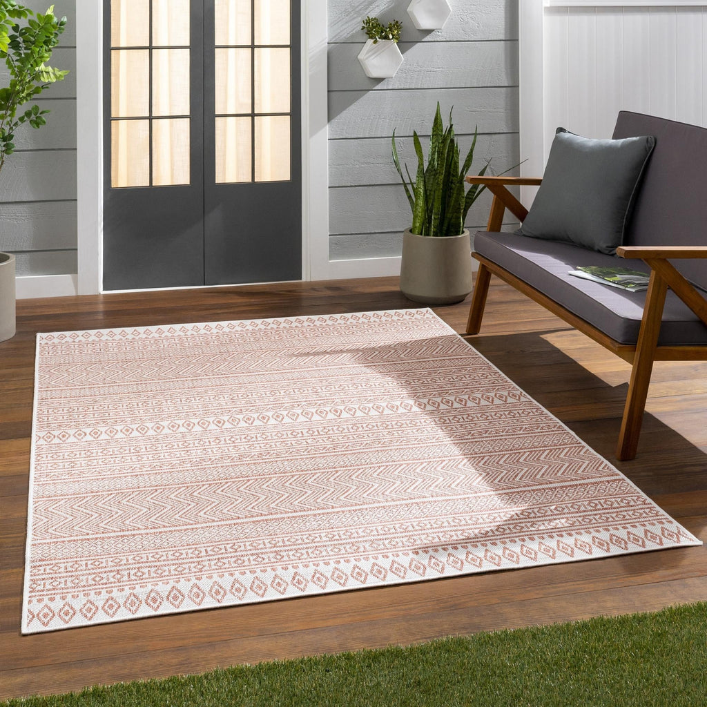 Livabliss Eagean Bohemian Tribal Outdoor Area Rug