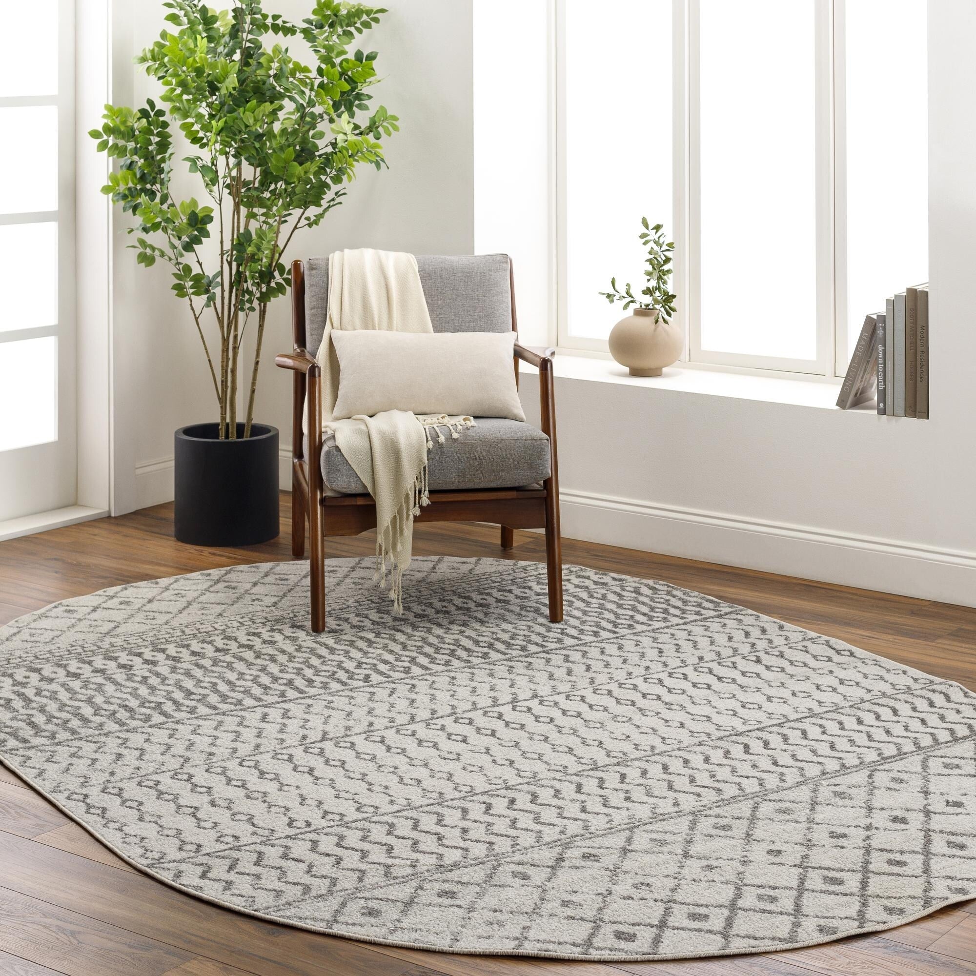 Livabliss Elaziz Moroccan Geometric Area Rug