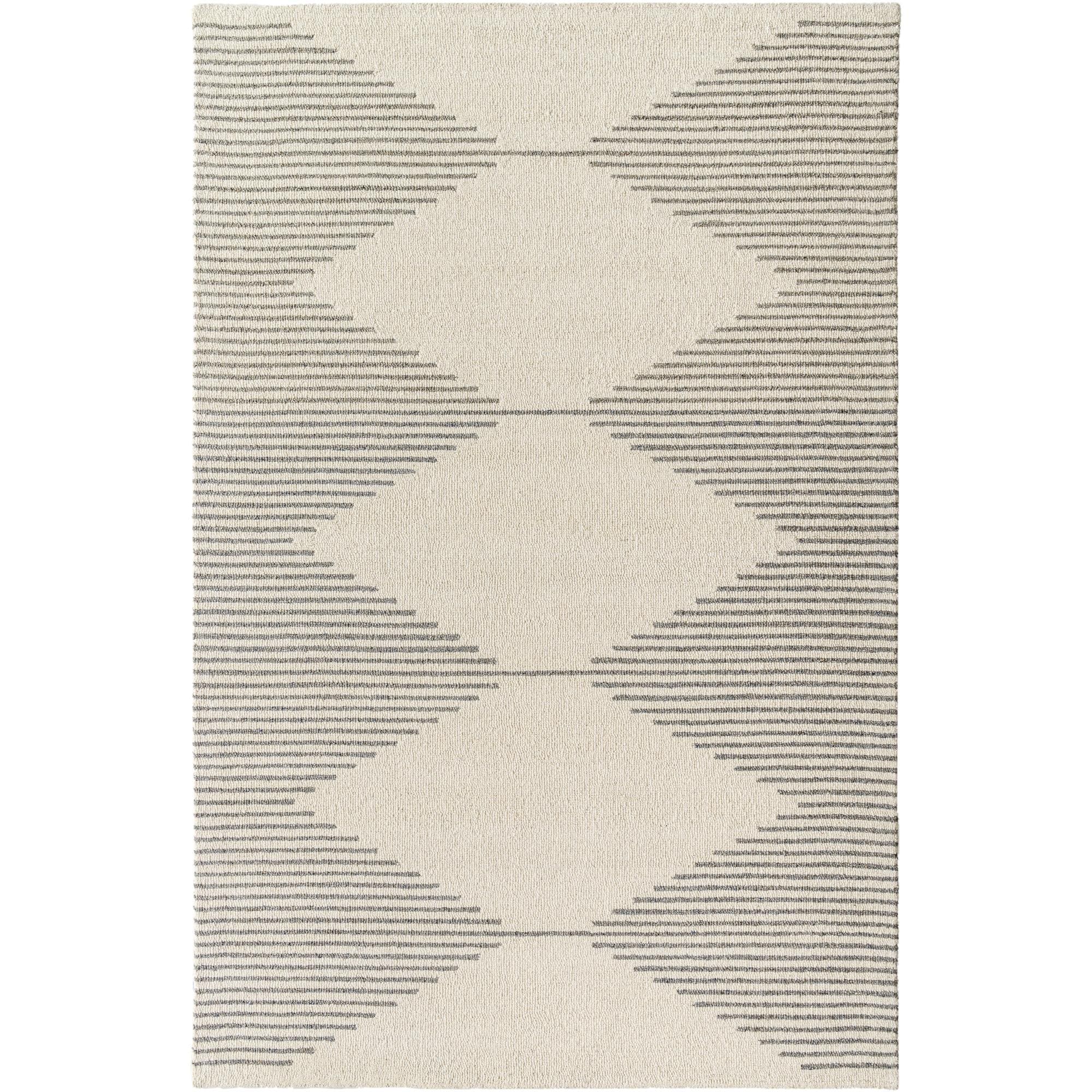 Livabliss Granada Minimalist Diamond Hand Tufted Area Rug