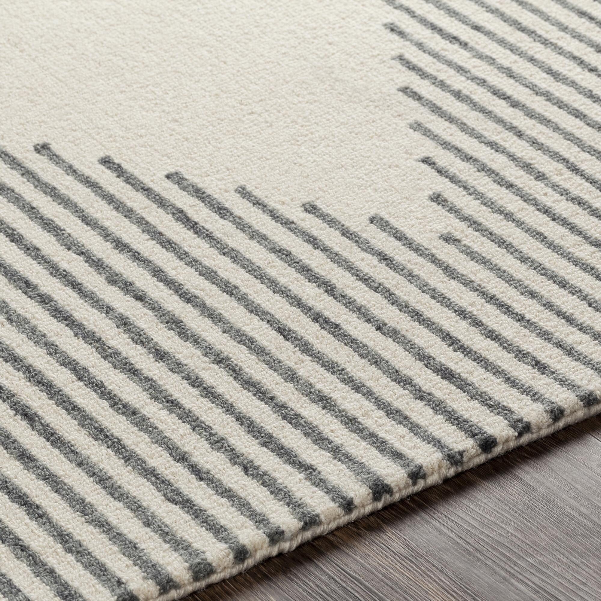 Livabliss Granada Minimalist Diamond Hand Tufted Area Rug