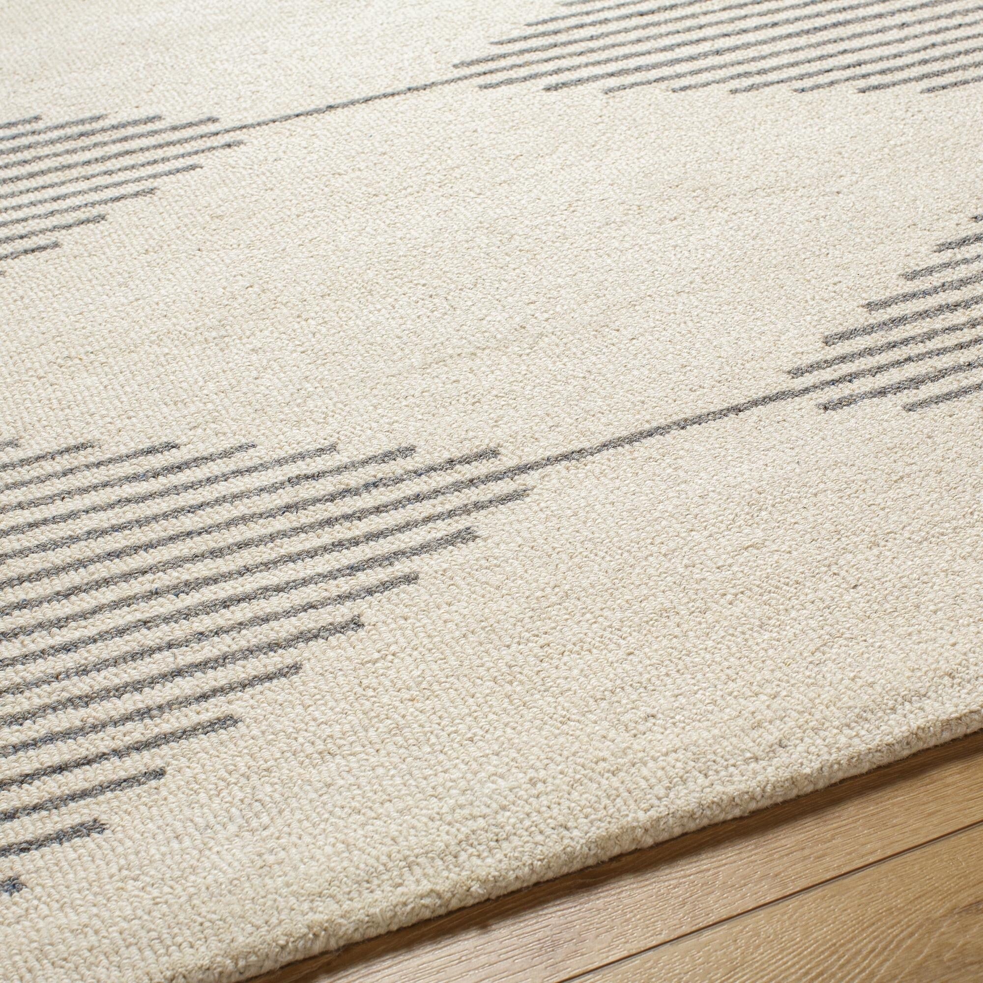 Livabliss Granada Minimalist Diamond Hand Tufted Area Rug