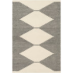 Livabliss Granada Minimalist Diamond Hand Tufted Area Rug