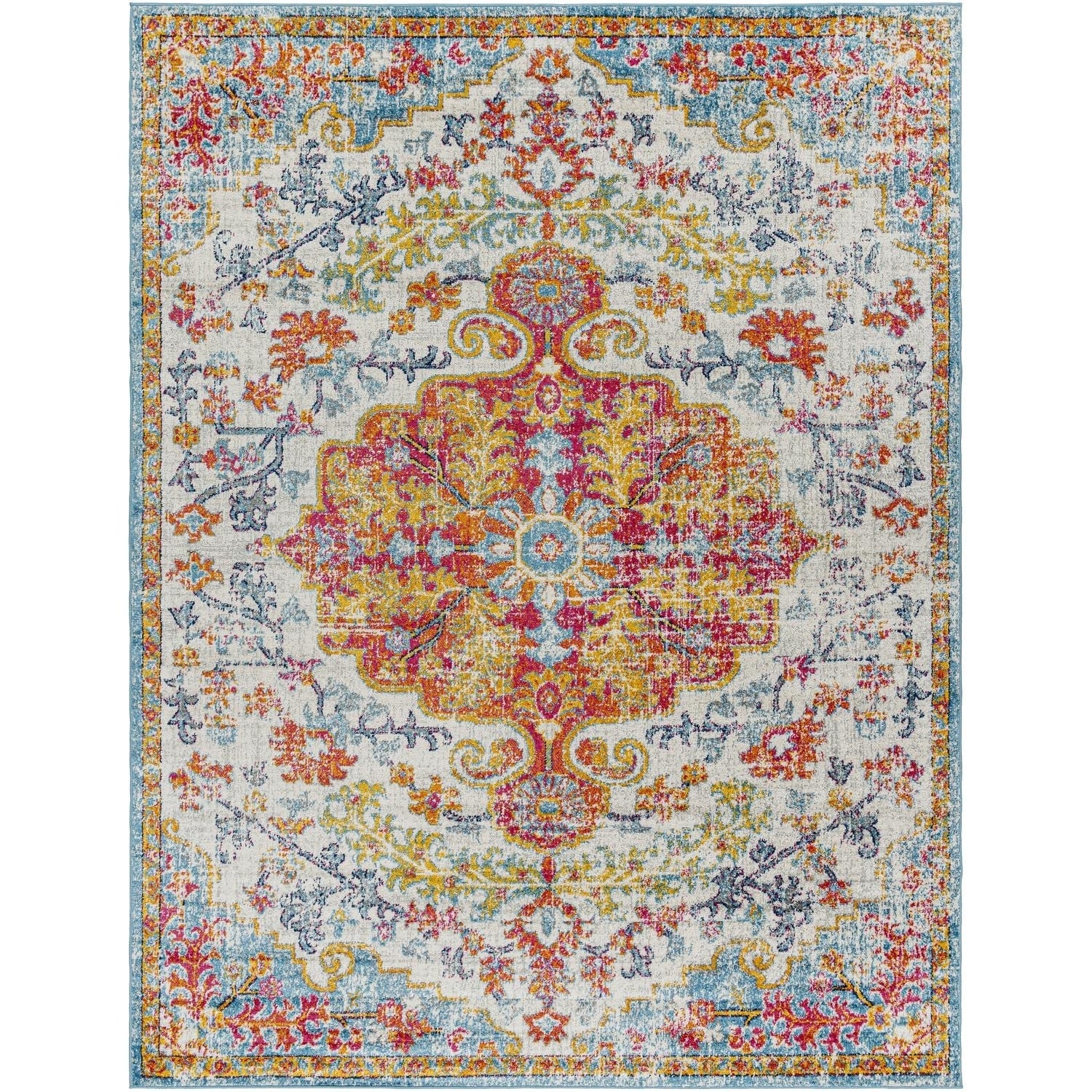 Livabliss Harput Updated Traditional Medallion Area Rug
