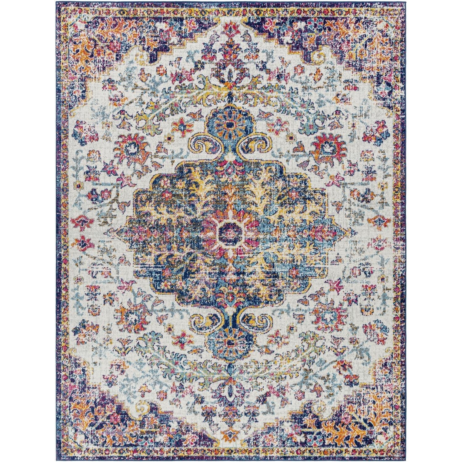 Livabliss Harput Updated Traditional Medallion Area Rug