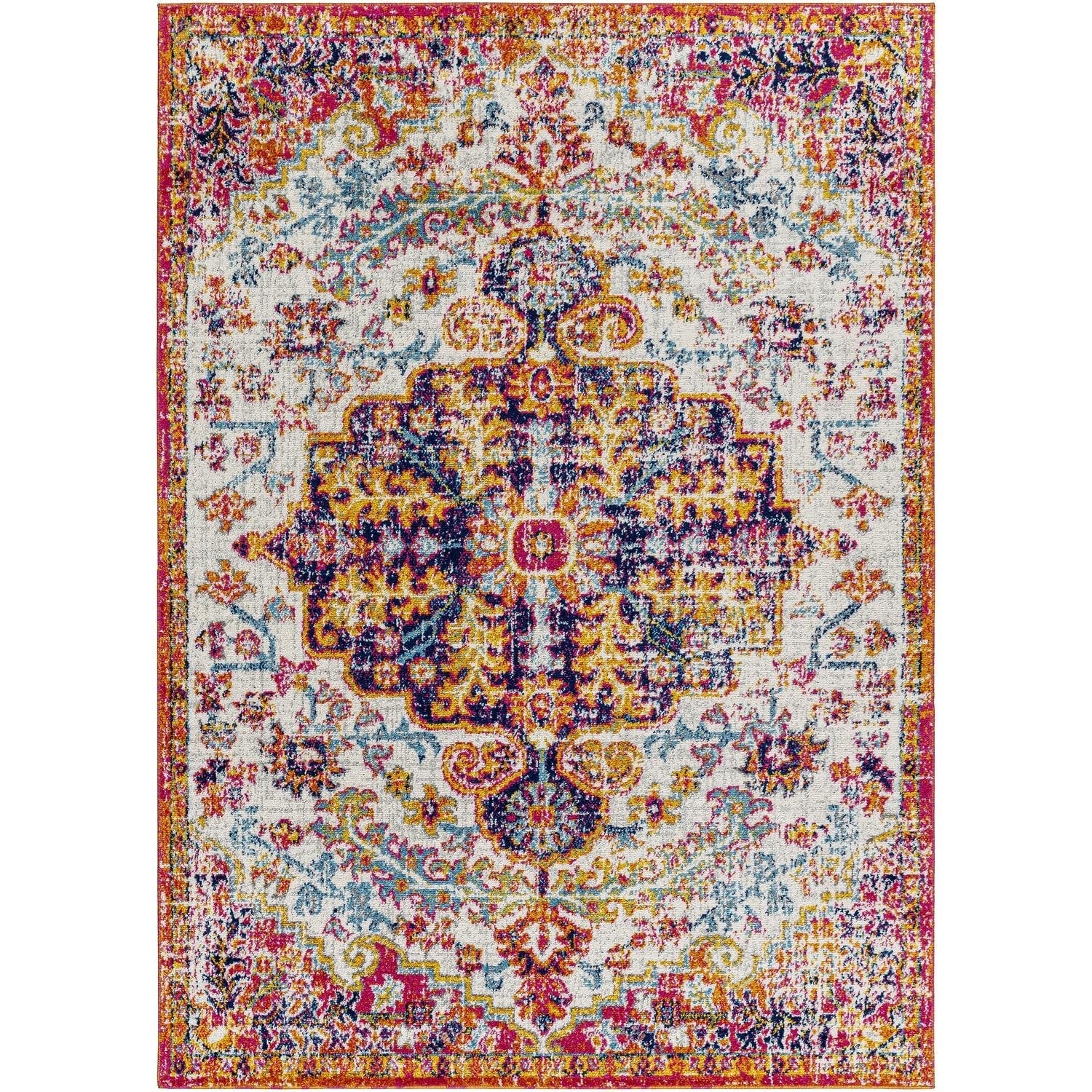 Livabliss Harput Updated Traditional Medallion Area Rug