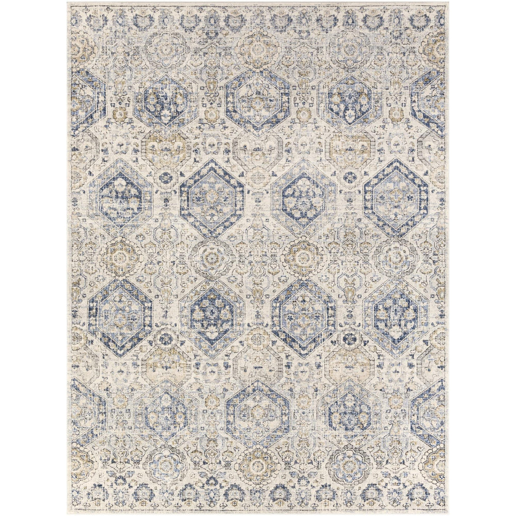 Livabliss Indigo Arts & Crafts Medallion Area Rug