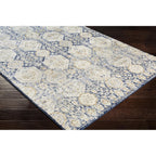 Livabliss Indigo Arts & Crafts Medallion Area Rug