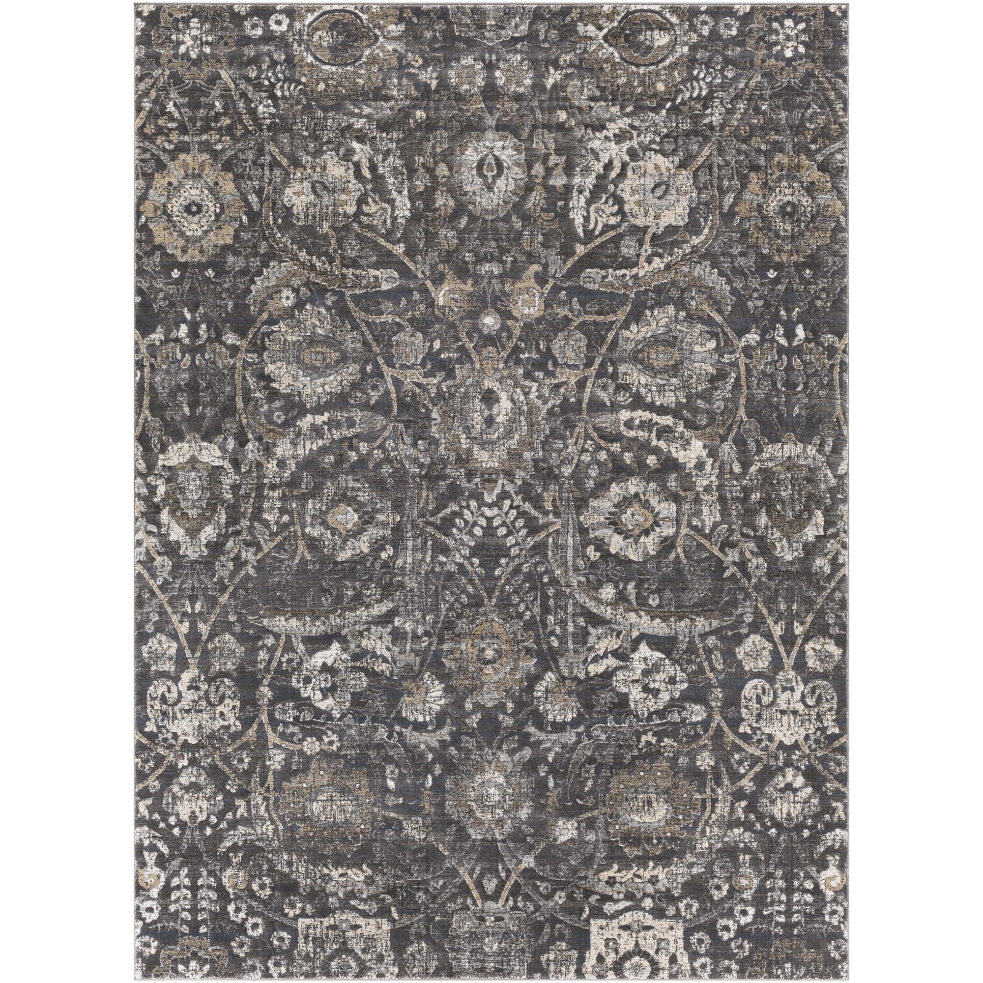 Livabliss Indigo Updated Traditional Medallion Area Rug