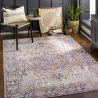 Livabliss Iris Updated Traditional Medallion Area Rug