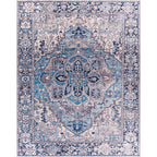 Livabliss Iris Updated Traditional Medallion Area Rug