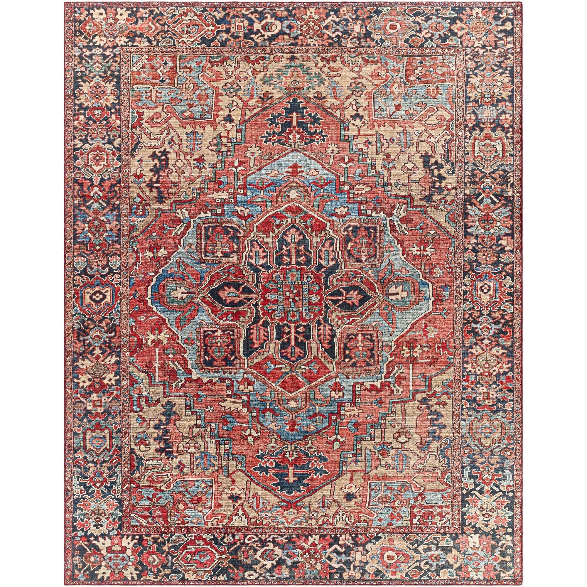Livabliss Iris Updated Traditional Medallion Area Rug