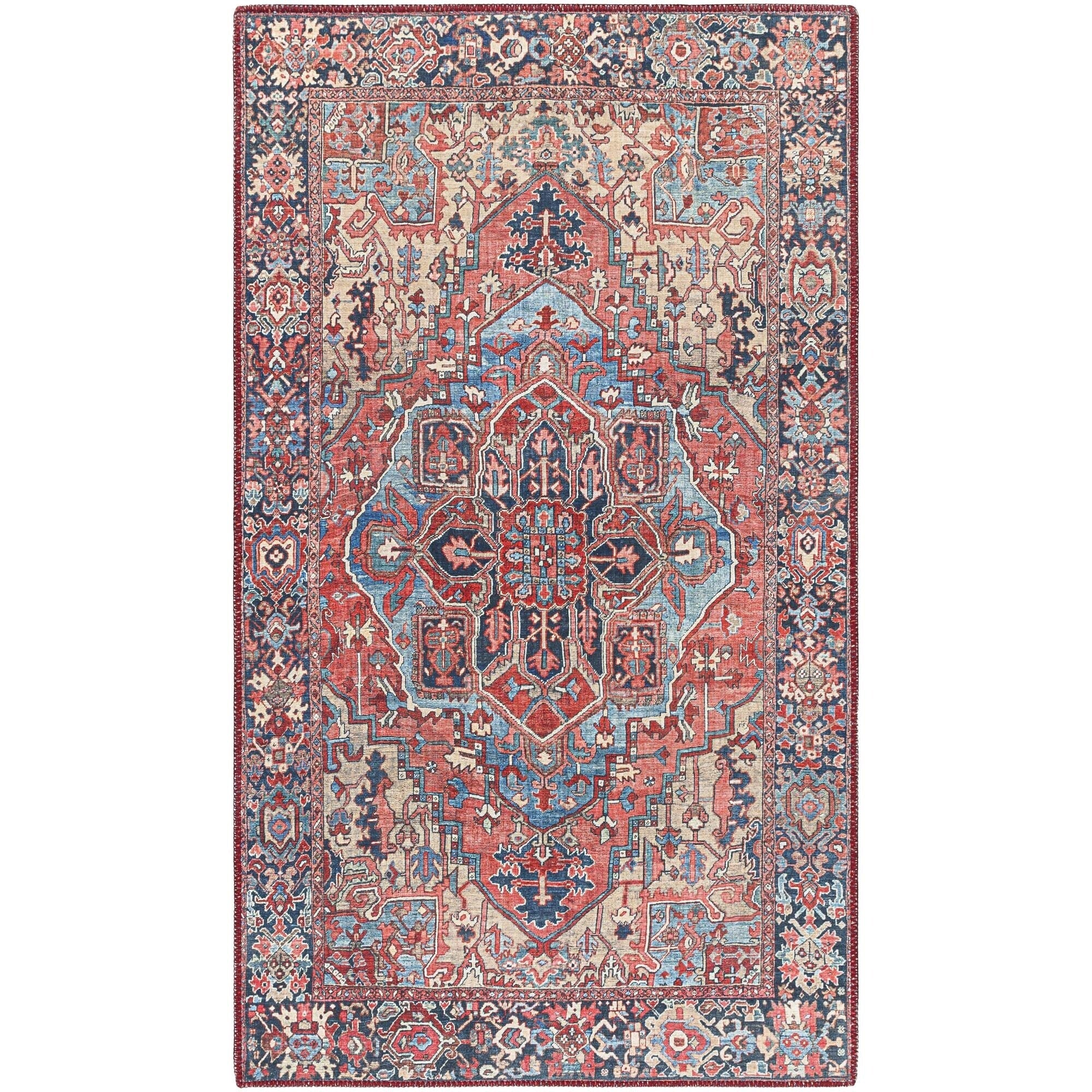 Livabliss Iris Updated Traditional Medallion Area Rug