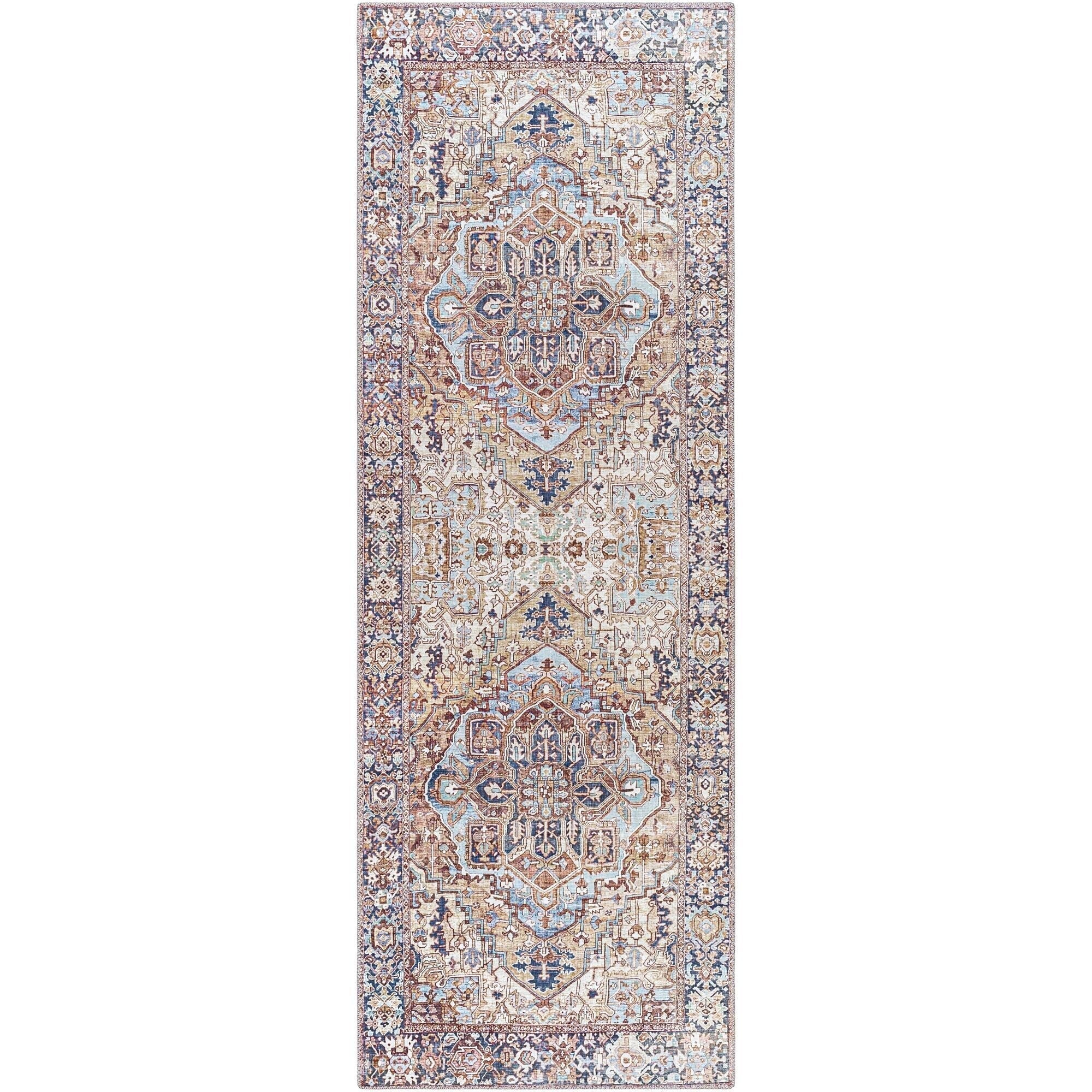 Livabliss Iris Updated Traditional Medallion Area Rug