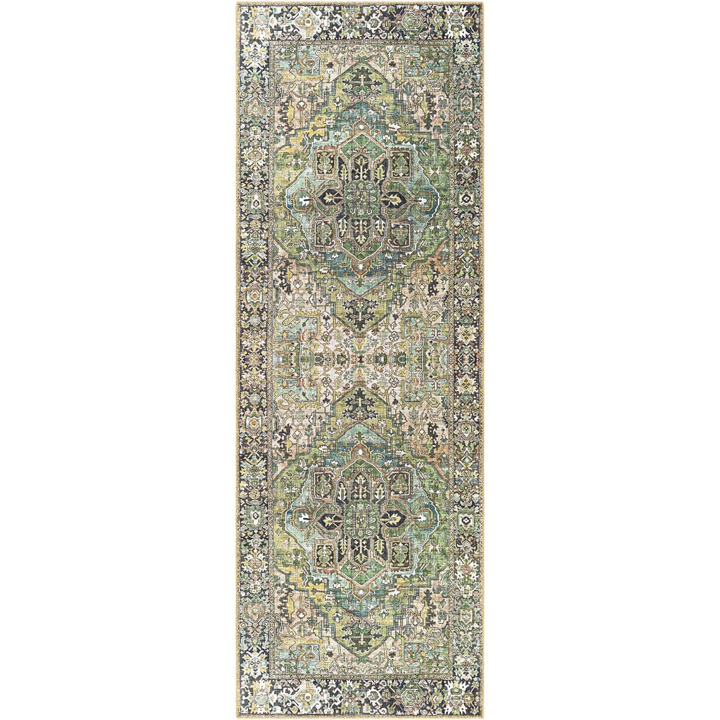 Livabliss Iris Updated Traditional Medallion Area Rug