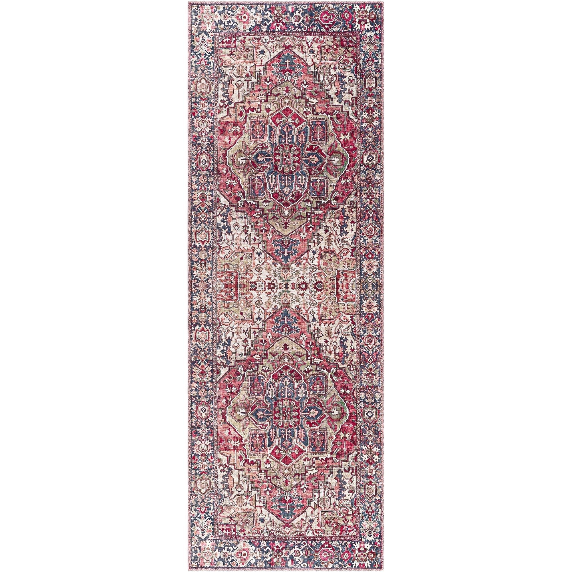 Livabliss Iris Updated Traditional Medallion Area Rug