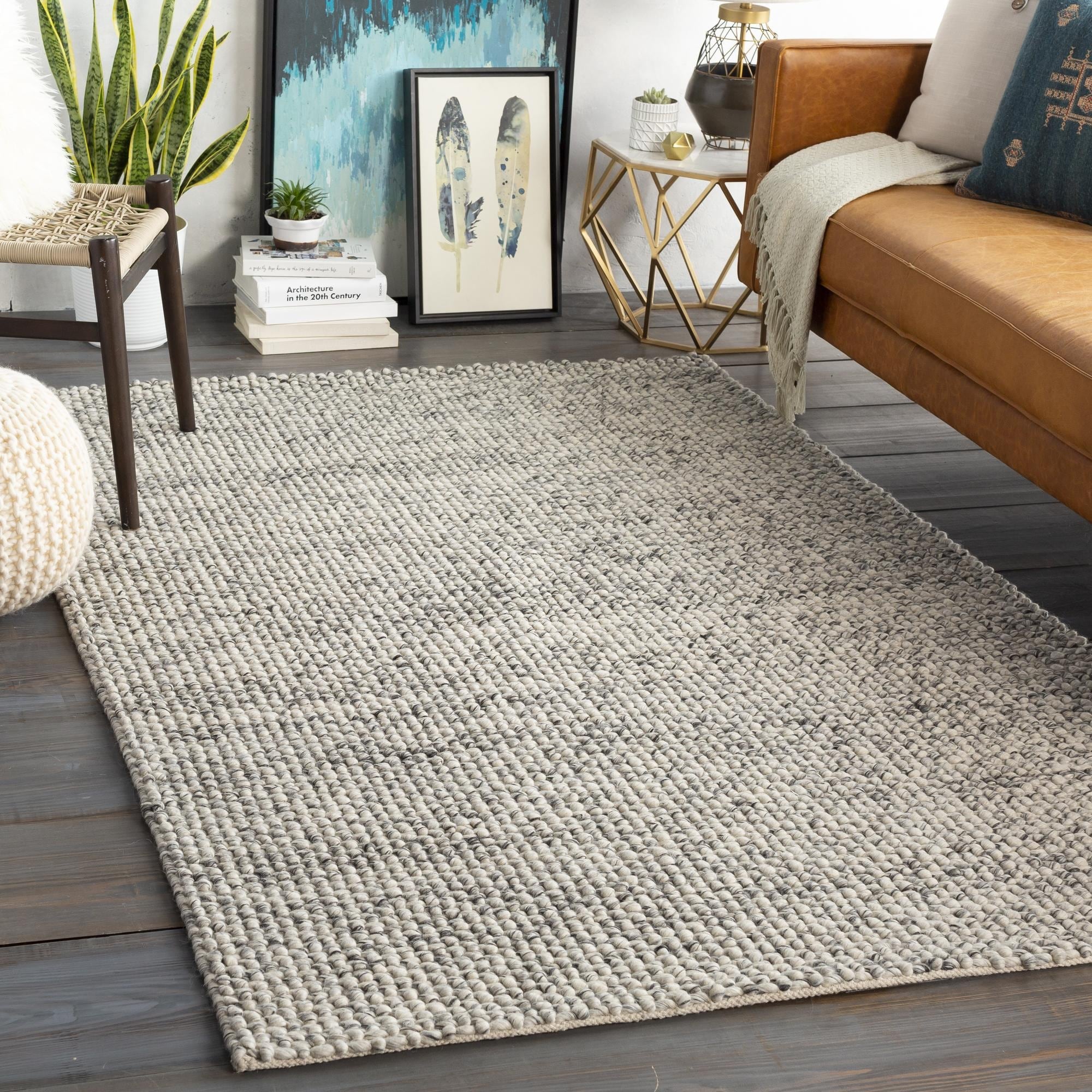 Livabliss Lucerne Scandinavian Geometric Hand Woven Area Rug