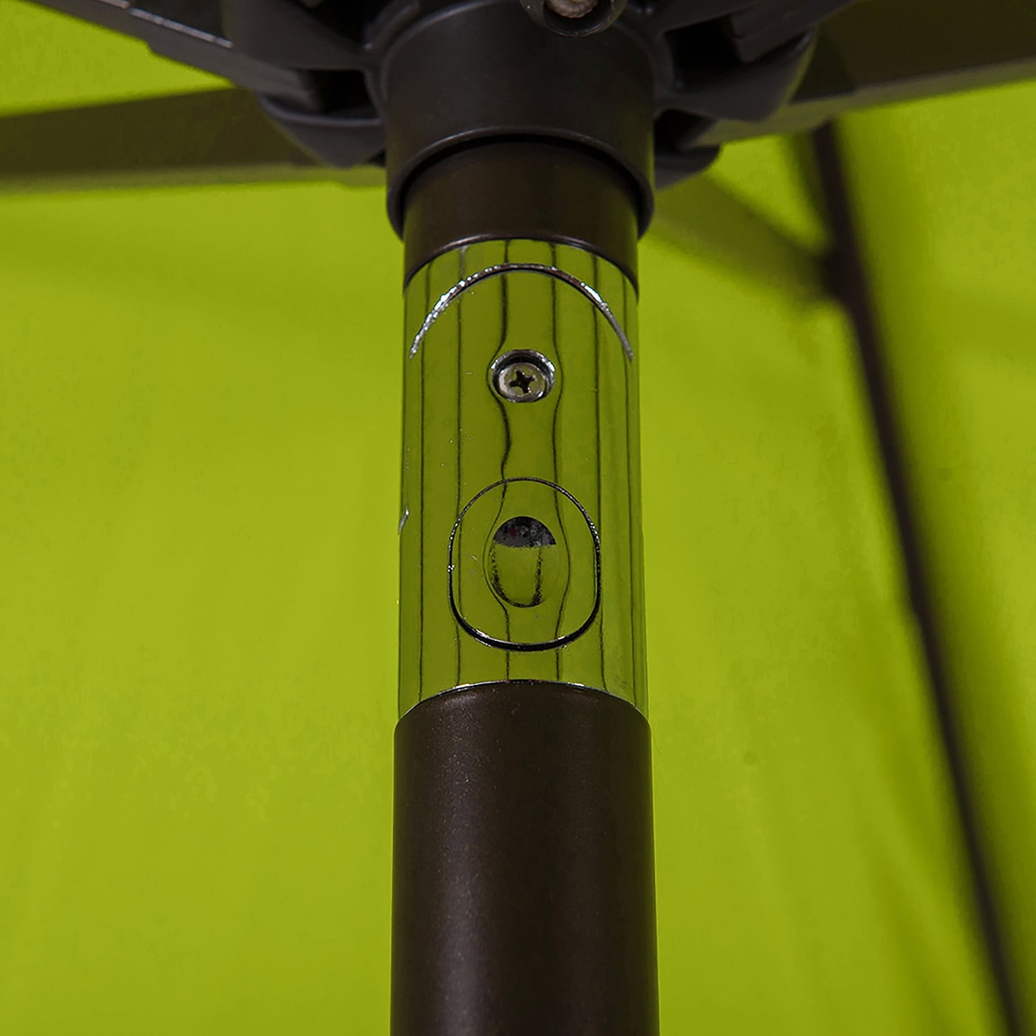 Lopes 9-foot Patio Umbrella with Bronze Finish Base Weight Stand Included