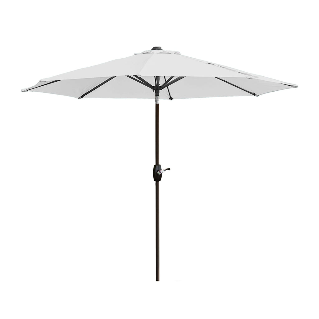 Lopes 9-foot Patio Umbrella with Bronze Finish Base Weight Stand Included