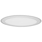 Lorren Home Trends 57-piece Porcelain Silver Accent Dinnerware Set