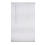 1 Cordless Vinyl Mini Blind - White