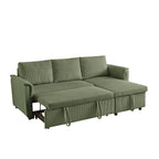 Loveseat Sofa with Chaise Lounge L-Shaped Modular Convertible Sofa with Storage Chaise