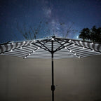 Lucent 9-foot Solar Led Lighted Patio Umbrella