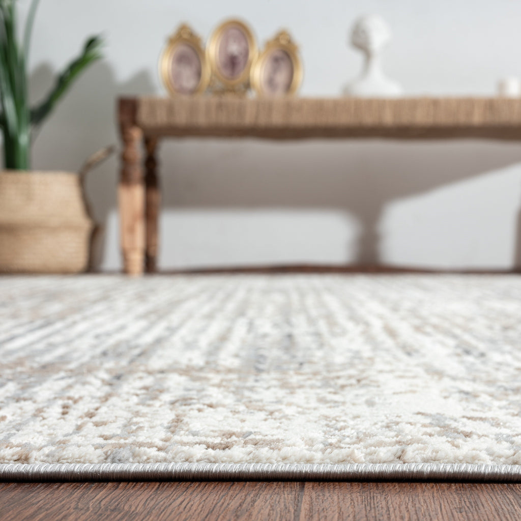 Lumina High-Low Pile Modern and Contemporary Abstract Strie Area Rug