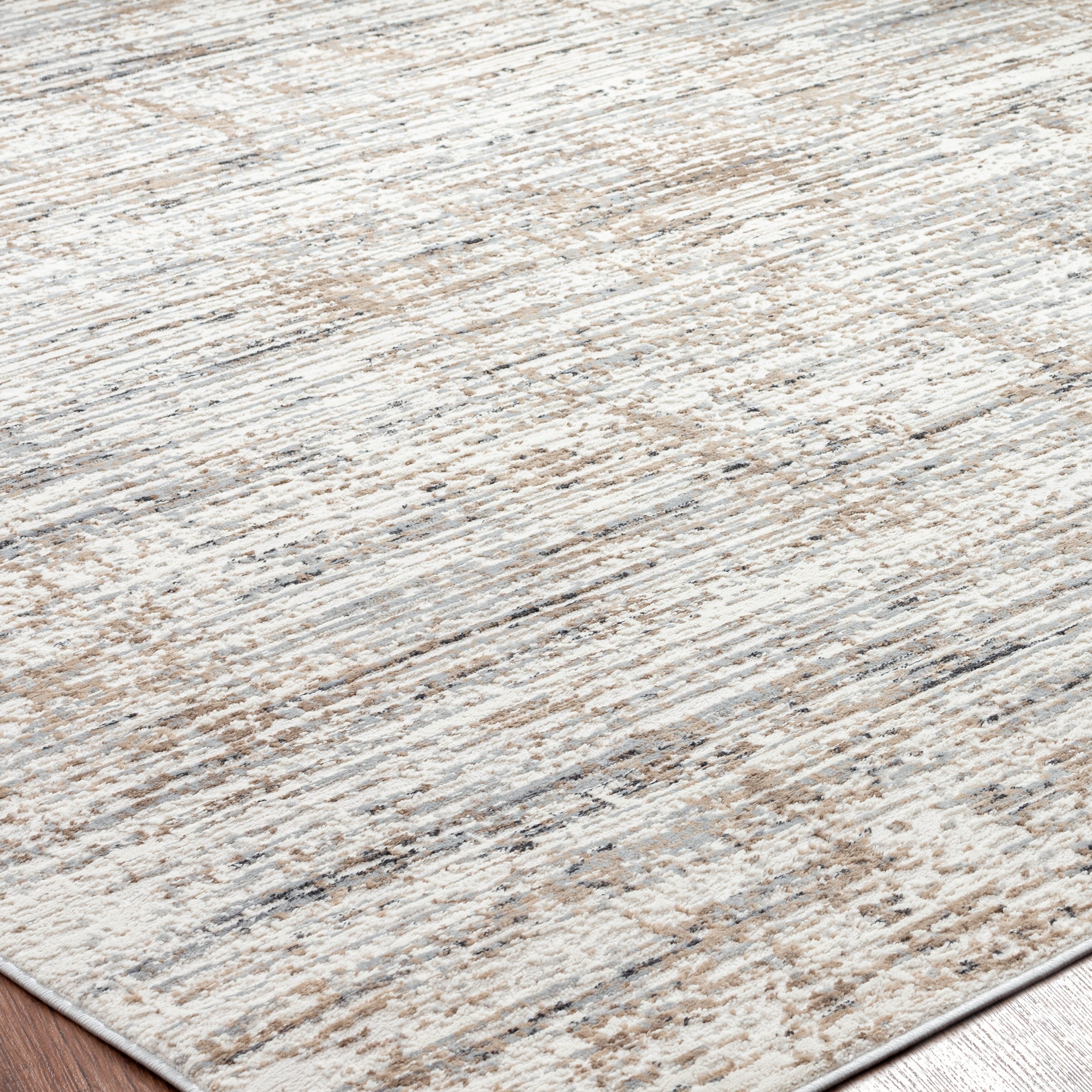 Lumina High-Low Pile Modern and Contemporary Abstract Strie Area Rug