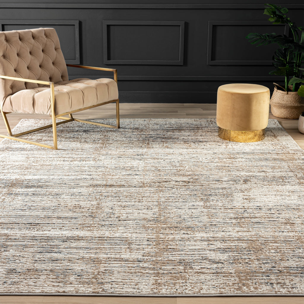 Lumina High-Low Pile Modern and Contemporary Abstract Strie Area Rug