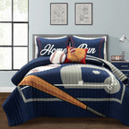Lush Decor Baseball Game Reversible Oversized Kids Quilt