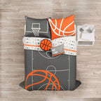 Lush Decor Basketball Game Quilt Set