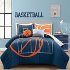 Lush Decor Basketball Game Quilt Set